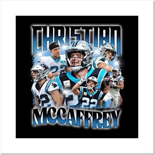 VINTAGE FOOTBALL CHRISTIAN MCCAFFERY BOOTLEG Posters and Art